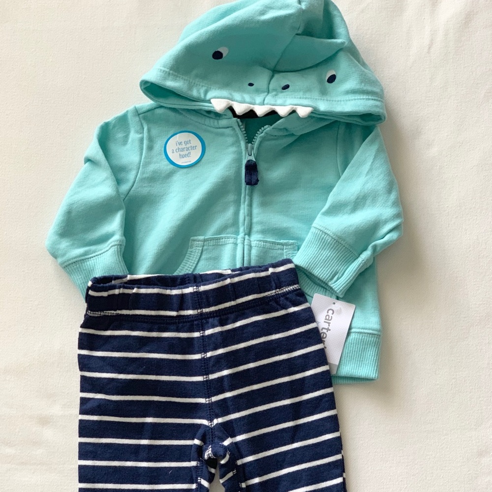 NWT Carter’s pants and hoodie